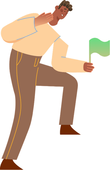 guy with flag